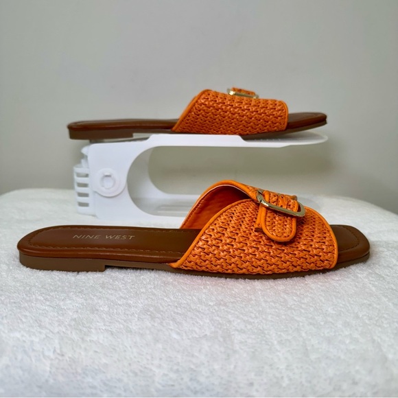 Nine West Women's Orange‎ Slide Sandals size 8 - Picture 3 of 8